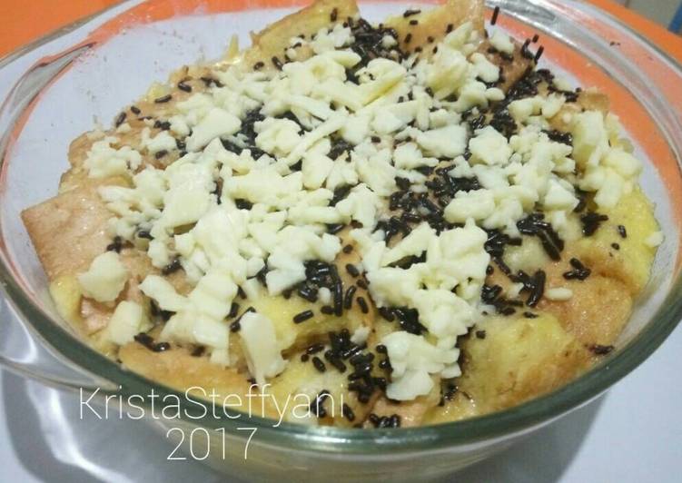 Resep Puding Roti Tawar Coklat Keju Oleh Miss K
