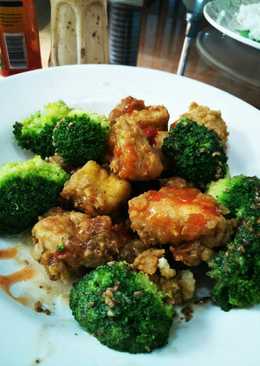 Ayam Tahu Brokoli Saos Wijen