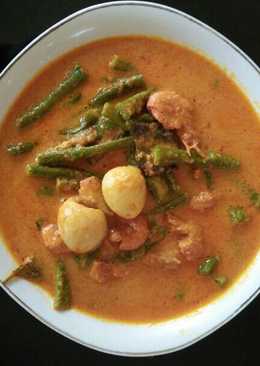 Gulai kacang panjang mix udang n telur puyuh