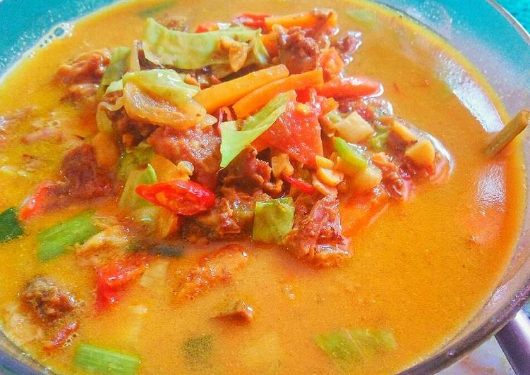 cara membuat Tongseng kambing (santan version) - ala widi