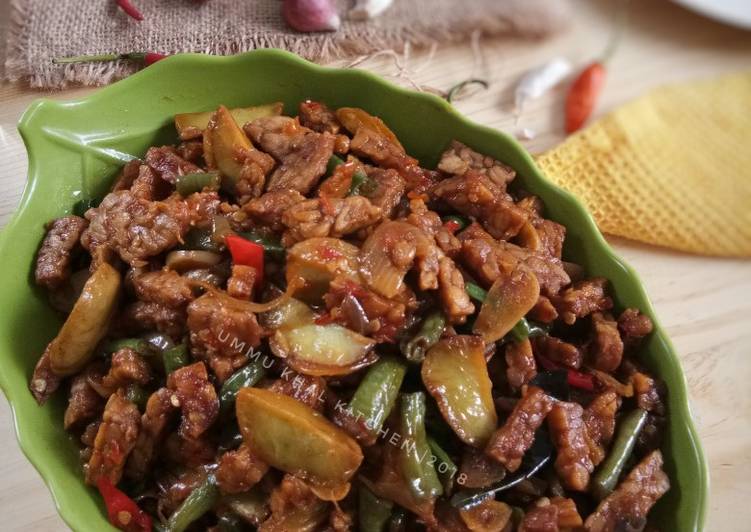 Orek tempe jengkol pedas #Rabubaru