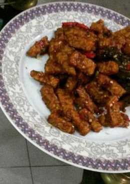 Tempe orek kecap favoritðala momo lagi