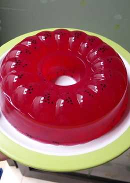 Puding buah naga