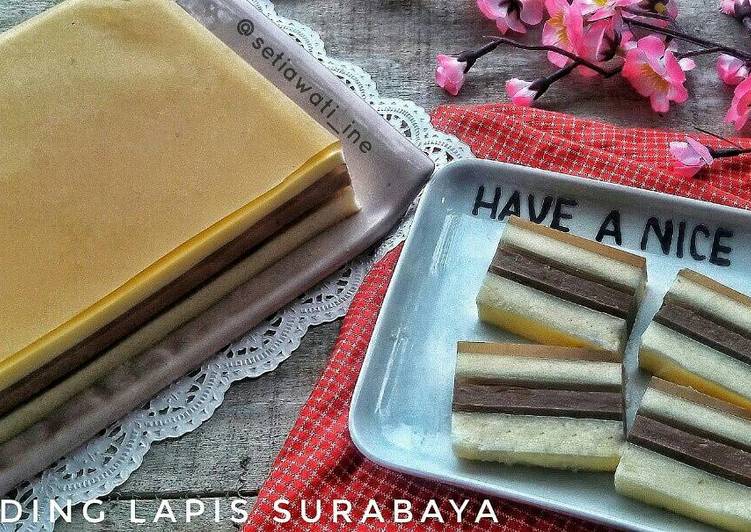 gambar untuk resep Puding Lapis Surabaya