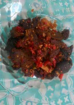 Dendeng batokok lado merah / Dendeng sapi balado #KitaBerbagi