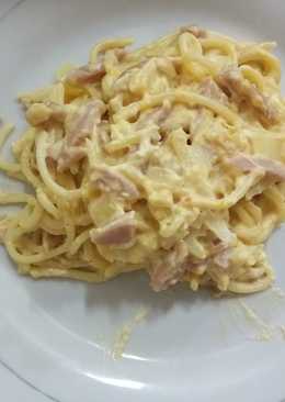 Spagethi sosis carbonara