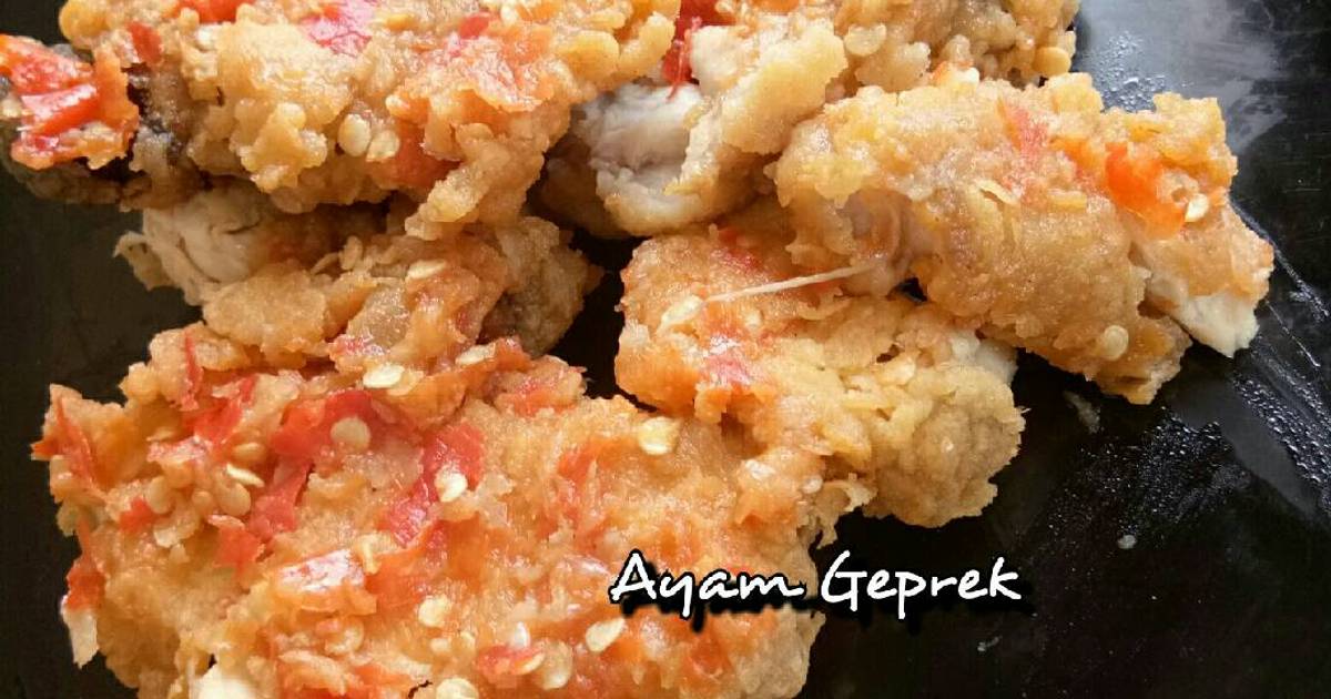  Resep Ayam Geprek Pedas  oleh Linna Cookpad