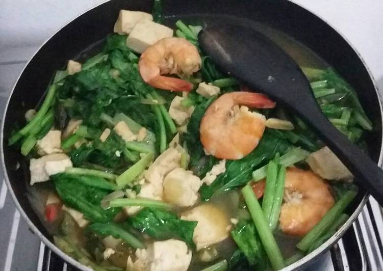 resep masakan Tumis Sawi tahudang