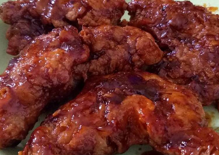 cara membuat Korean chicken wings