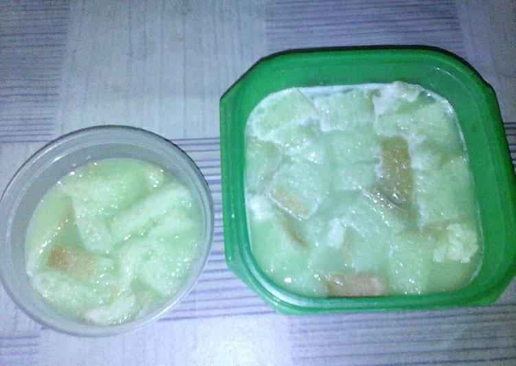 resep masakan Puding Sutanwar Java (Puding isi Susu+Tape Ketan+Roti Tawar)...????