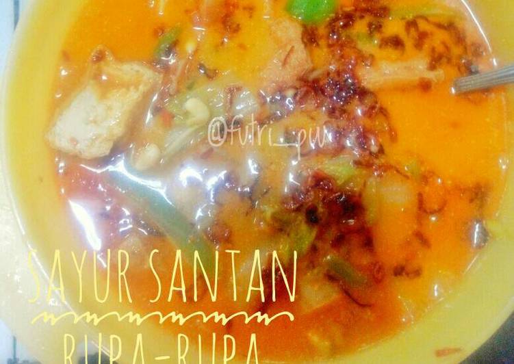 gambar untuk resep makanan Sayur tahu + sayur kuah santan