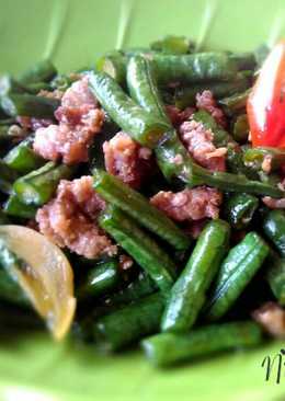 Oseng daging sapi cincang + kacang panjang #KitaBerbagi