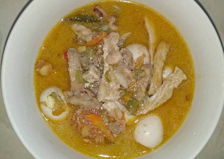 resep Tauco santan seafood