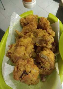 Ayam goreng tepung simple