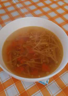 Sup Jamur Enokitake Simple