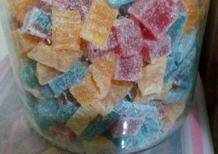 resep lengkap untuk Permen jelly