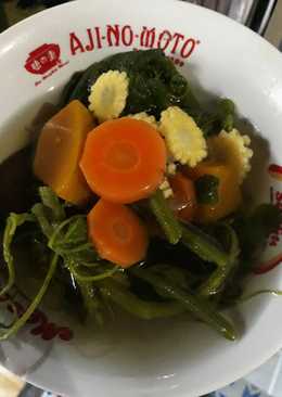 Sayur bening daun labu