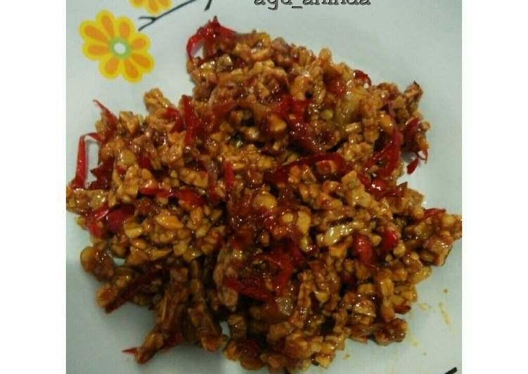 resep makanan Kering Tempe Pedas Manis Gurih