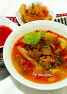 Lontong Kari Daging Sapi