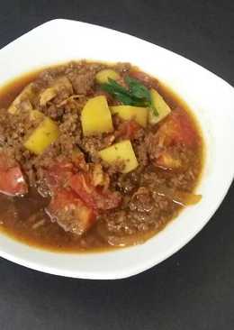 Semur daging sapi cincang