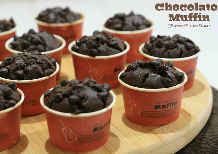 resep masakan Double Chocolate Muffin