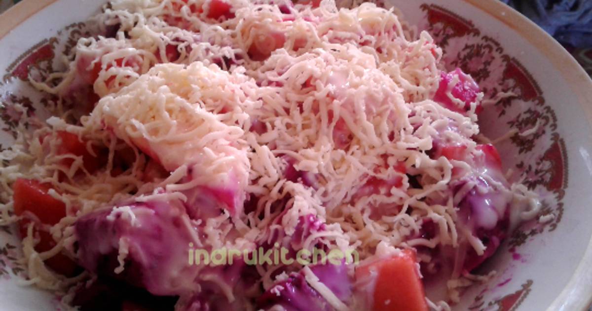 63 resep salad buah yakult  enak dan sederhana Cookpad