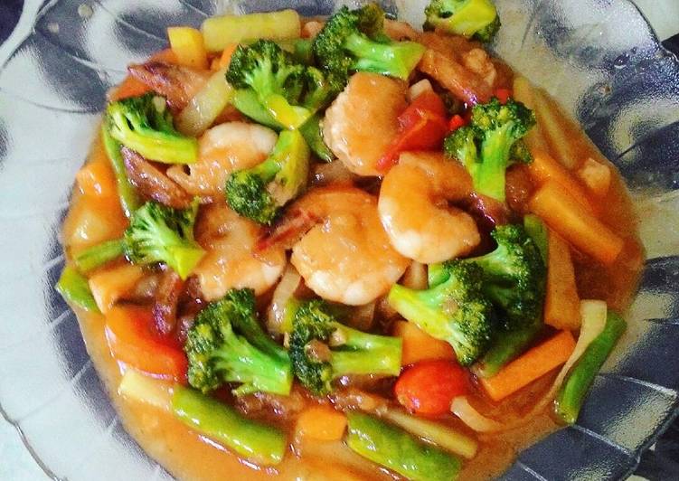 Resep Udang Saus Asam Manis - Kireinaessa