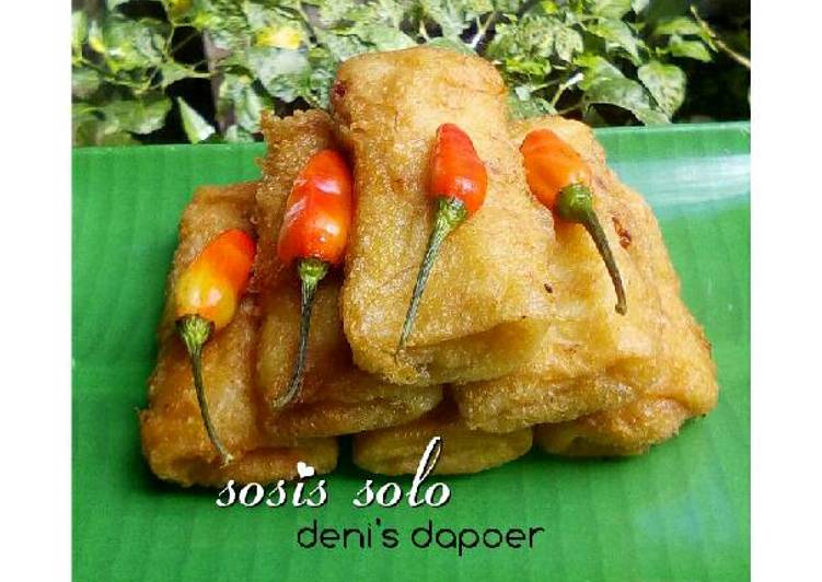 resep makanan Sosis solo a.k.a lumpia ayam