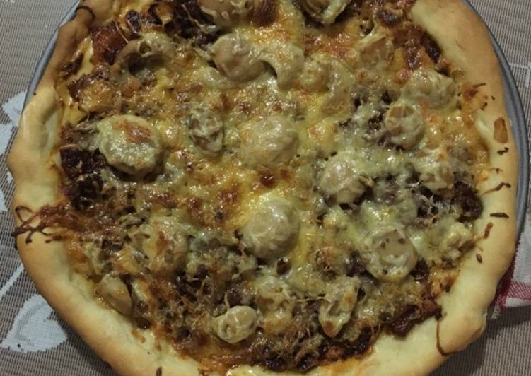 resep lengkap untuk Pizza Home Made (dough)