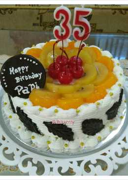 Rainbow cake (kue ultah)