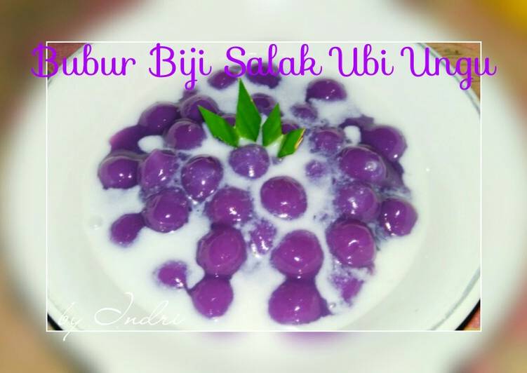 gambar untuk cara membuat Bubur Biji Salak (serintil) Ubi Ungu