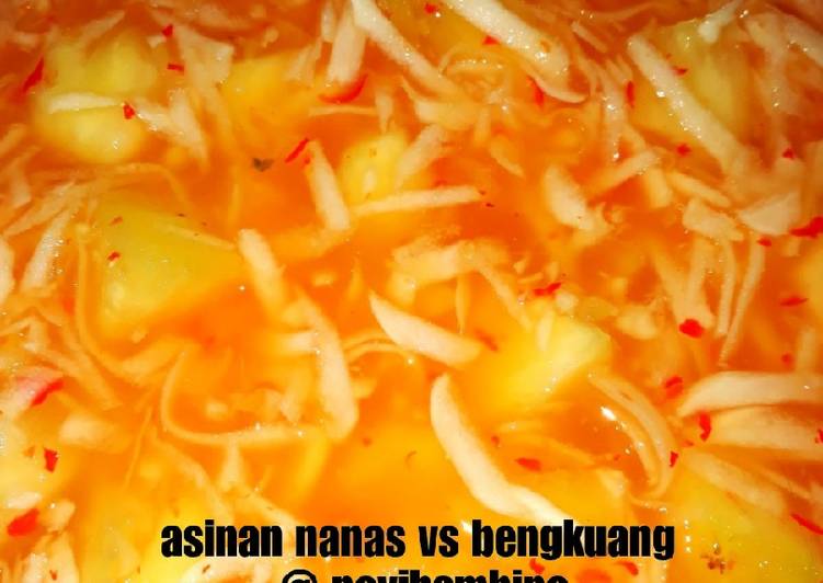 resep Asinan nanas vs bengkuang #seninsemangat #cookpad community