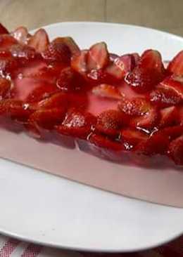 Puding busa strawberry