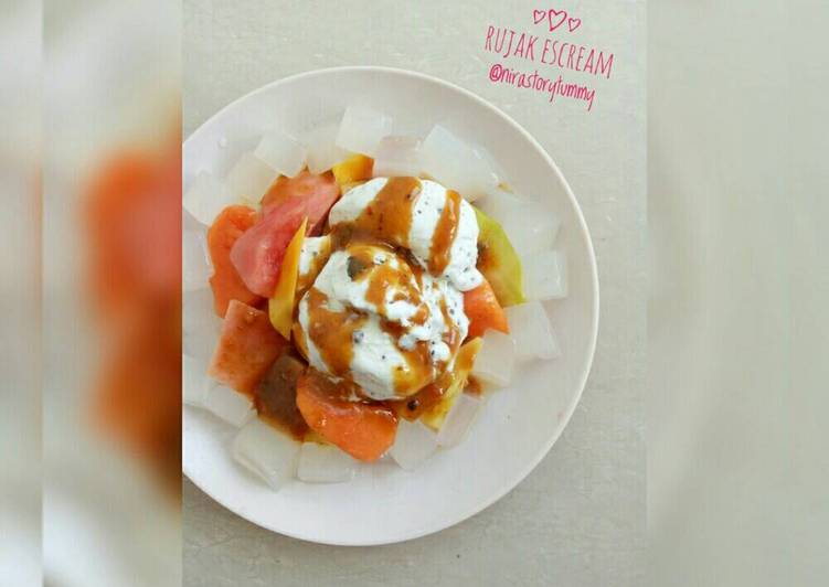 gambar untuk resep makanan Rujak escream