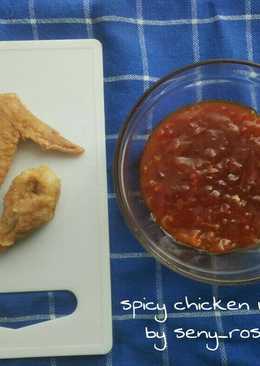 Spicy chicken wing richeese/ sayap ayam pedas