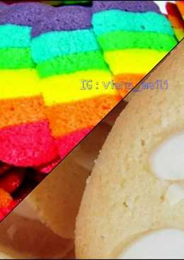 Cookies Lidah Kucing Rainbow/Almond