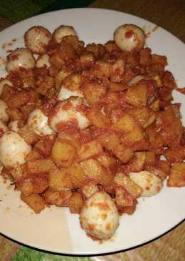 Balado kentang udang puyuh