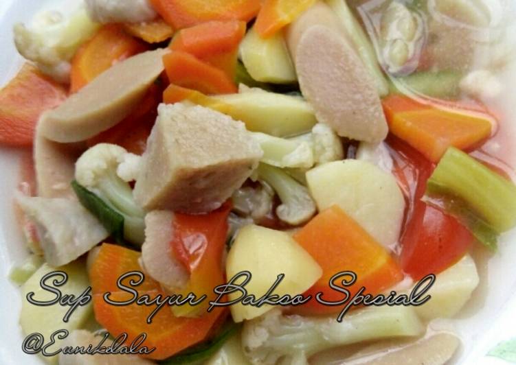 resep masakan Sup Sayur Bakso Spesial