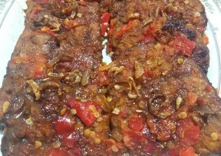 gambar untuk resep Tempe bakar teflon sambal pedas manis