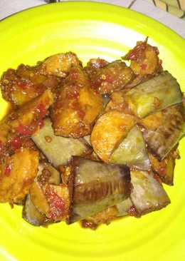 Balado terong mix scalop pedas manis