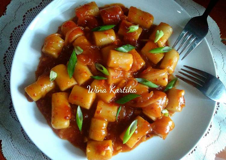 gambar untuk cara membuat Hot Tteokbokki / kue beras korea bon cabe