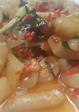Balado kulit sapi super pedas