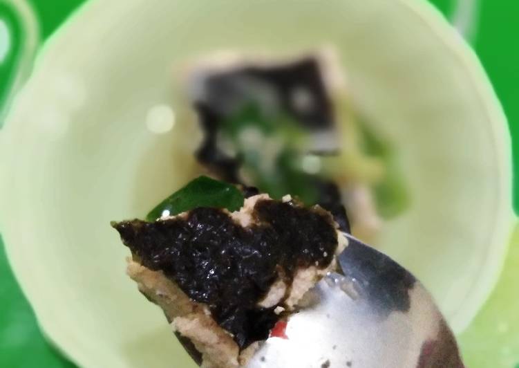 resep Steamed tofu with seaweed