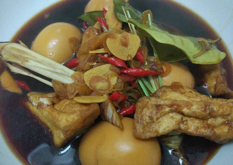 gambar untuk resep makanan Pindang (kuah) telor dan tahu cina bumbu rempah