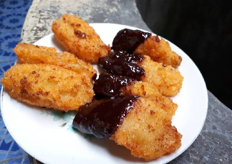 resep masakan Pisang goreng pasir simple