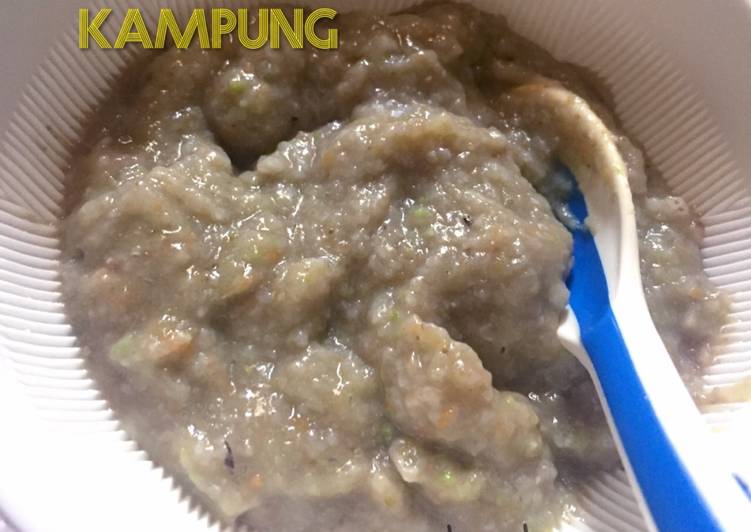 resep lengkap untuk Bubur Hati Ayam Kampung (7m+) #mpasiday52 #siang #malam