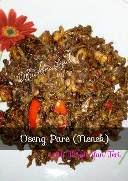 Oseng Pare (Nenek) with Tempe dan Ikan Teri #selasabisa