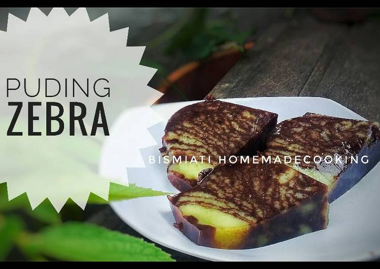 resep masakan Puding Zebra