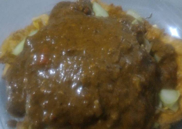 resep masakan Tahu telor / tahu tek khas surabaya