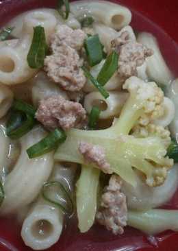 Tumis Bunga Kol, Macaroni dan Daging Giling